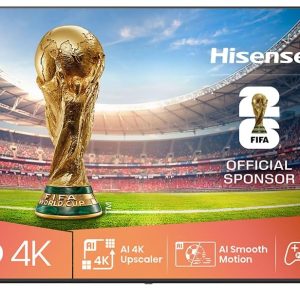 Hisense 50-Inch 4K UHD Smart TV (50A62QS, 2025 Model) – Precision Color, Dolby Vision, Dolby Audio, Game Mode PLUS | VIDAA OS, Wi-Fi, Bluetooth, HDMI