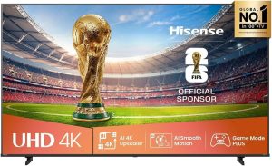 Hisense 55-Inch 4K UHD Smart TV (55A62QS, 2025 Model) – Precision Color, Dolby Vision, Dolby Audio, Game Mode PLUS | VIDAA OS, Wi-Fi, Bluetooth, HDMI