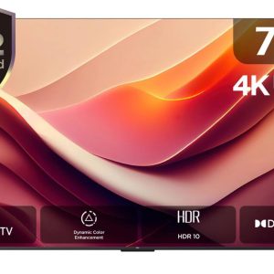 TCL 75 Inch TV 4K UHD DHR 10 T-Screen Metallic Bezel-less Google TV - 75P69B (2024 Model)