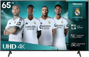 Hisense 65-Inch 4K UHD Smart TV (65A61Q, 2025) — VIDAA OS | Dolby Atmos & Dolby Audio | Game Mode PLUS (VRR, ALLM) | 4K AI Upscaler, Voice Remote, Wi-Fi, Bluetooth, HDMI eARC