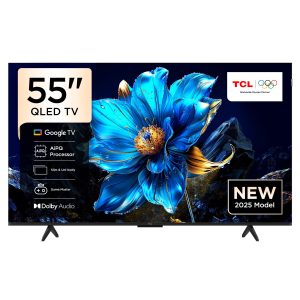 TCL 55 Inch P7K QLED TV | 4K Google TV | AiPQ Processor | Dolby Vision | HVA Panel | HLG, HDR10+, Ai Clarity, Color, HDR | Dolby Atmos | DTS Virtual:X | Miracast | Game Master, Game Bar, Game Picture Mode - 2025 Model