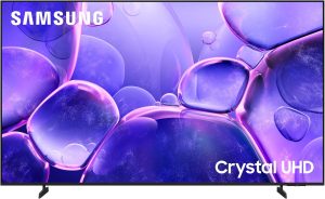 Samsung 65 Inch Crystal UHD TV, U8000F, 4K, Crystal Processor 4K, MetalStream Design, Samsung Knox Security, Endless Free Content, Smart TV, UA65U8000FUXZN (2025 - UAE Version)
