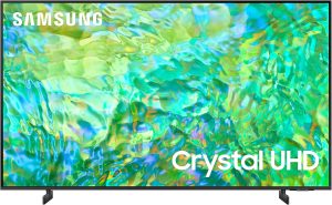 Samsung 85-Inch Crystal UHD 4K Smart TV (UA85CU8000UXZN – CU8000, 2023 UAE Version) | Crystal Processor 4K | Dynamic Crystal Color | AirSlim Design | 1-Year Warranty | Black