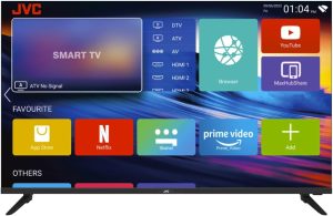 JVC LT-43N5105 43-Inch Edgeless Smart LED TV – Full HD, Slim Design, Smart Connectivity