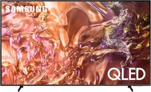 Samsung 75-Inch QLED 4K Smart TV (QA75QE1D – QE1D Series, 2024) | Quantum HDR | 100% Color Volume | 4K Upscaling | Tizen OS | 50Hz | Black