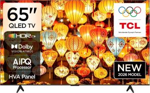 TCL 65 Inch P71L 4K QLED Smart Google TV – AiPQ Processor, Dolby Vision, HDR10+, Game Master – 2026 Model